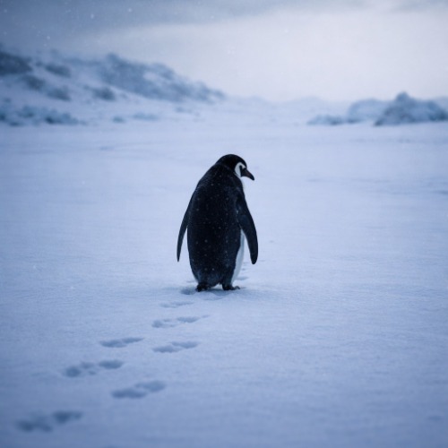 Lonely penguin